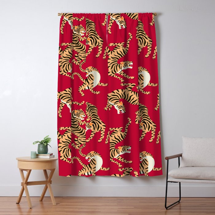 Year of the Tiger Window Curtain Gallery Image 5