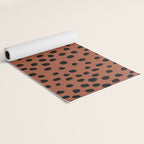 Leopard Print Rust Animal Print Brushstroke Polka Dots Dalmatian Cheetah Spots Boho Decor Minimal Yoga Mat Gallery Image 2