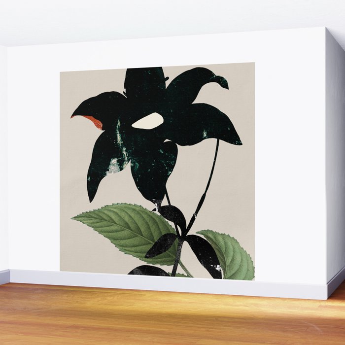 minimal collage/ Flower  Wall Mural Gallery Image 2