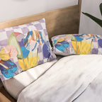 Modern artistic flowery tropical II Pillow Sham Gallery Image 2