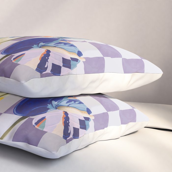 Modern artistic flowery tropical II Pillow Sham Gallery Image 3