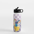 Modern artistic flowery tropical II Water Bottle Gallery Image 1