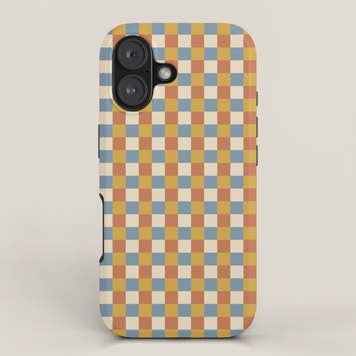 Checkered Multicolor Pattern XXXI Retro Summer iPhone Case Gallery Image 1
