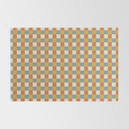 Checkered Multicolor Pattern XXXI Retro Summer Rug Gallery Image 2
