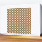 Checkered Multicolor Pattern XXXI Retro Summer Wall Mural Gallery Image 2