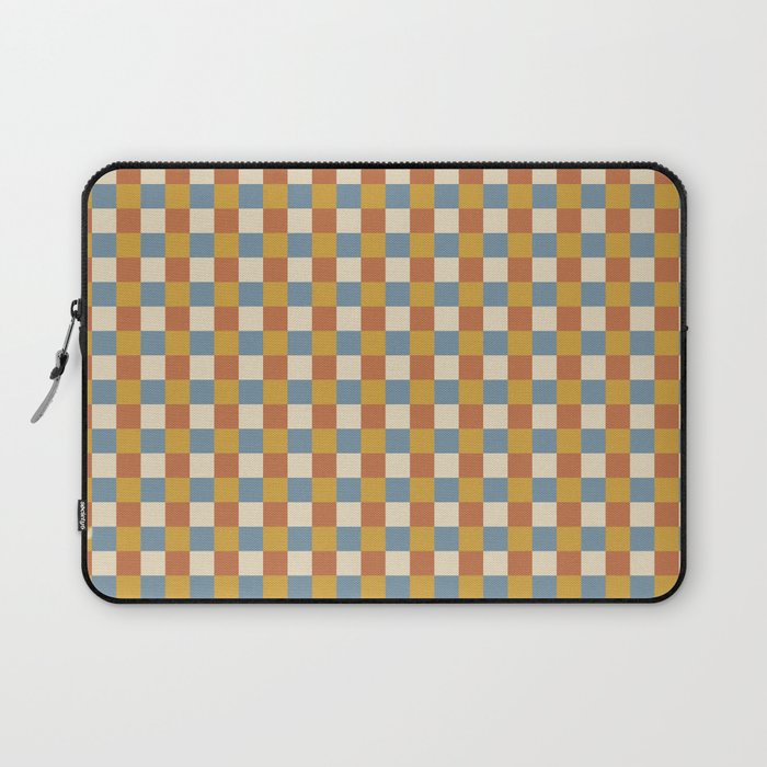Checkered Multicolor Pattern XXXI Retro Summer Laptop Sleeve Gallery Image 1