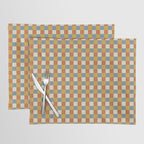 Checkered Multicolor Pattern XXXI Retro Summer Placemat Gallery Image 1