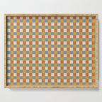 Checkered Multicolor Pattern XXXI Retro Summer Serving Tray Gallery Image 1