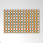 Checkered Multicolor Pattern XXXI Retro Summer Welcome Mat Gallery Image 1