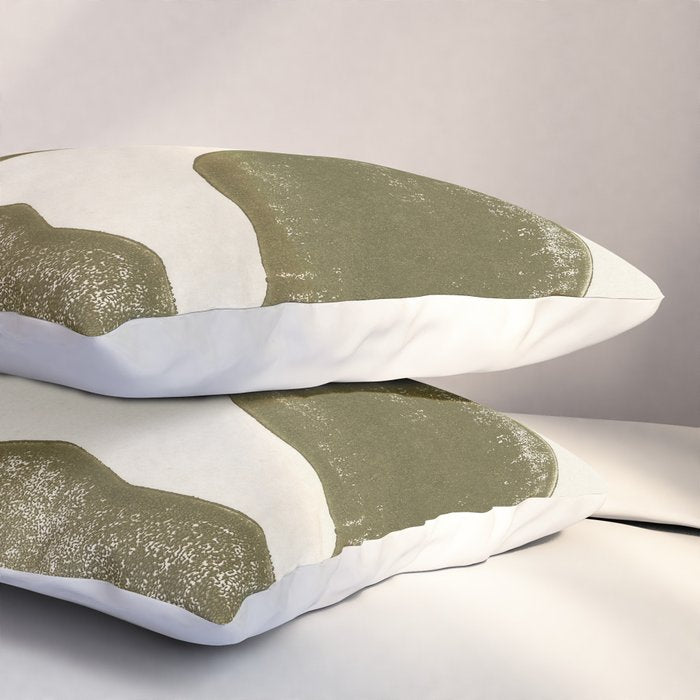 Linocut Plant Pillow Sham Gallery Image 3