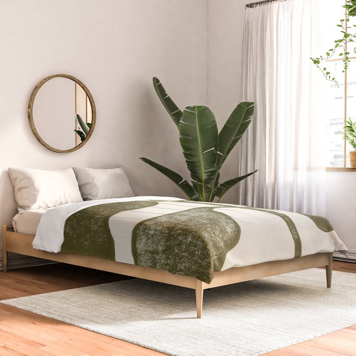 Linocut Plant Comforter Gallery Image 2