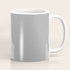 Quick Silver Gray Solid Color Plain Neutral Earth Tone  Coffee Mug Gallery Image 1