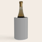 Quick Silver Gray Solid Color Plain Neutral Earth Tone  Wine Chiller Gallery Image 3