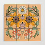 Kaleidoscope Garden Wood Wall Art Gallery Image 1