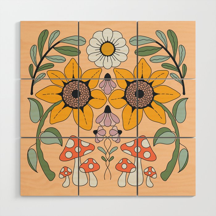 Kaleidoscope Garden Wood Wall Art Gallery Image 1