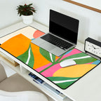 Minimal Modern Abstract Leaves 14 Desk Mat Gallery Image 2