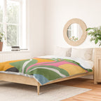 Minimal Modern Abstract Leaves 14 Duvet Cover Gallery Image 2