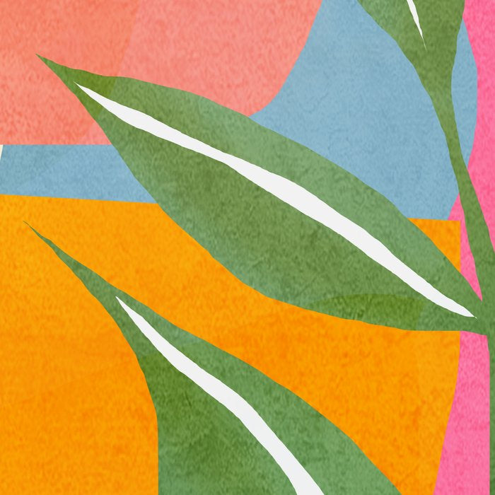 Minimal Modern Abstract Leaves 14 Coffee Mug Gallery Image 2