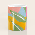Minimal Modern Abstract Leaves 14 Coffee Mug Gallery Image 4