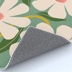 Wild Daisies - green Rug Gallery Image 4