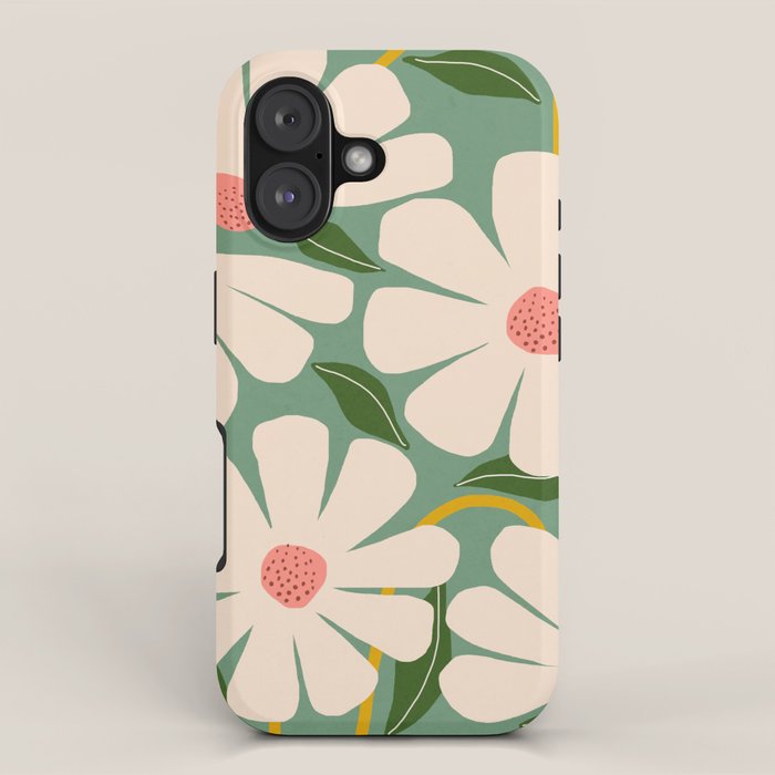 Wild Daisies - green iPhone Case Gallery Image 1