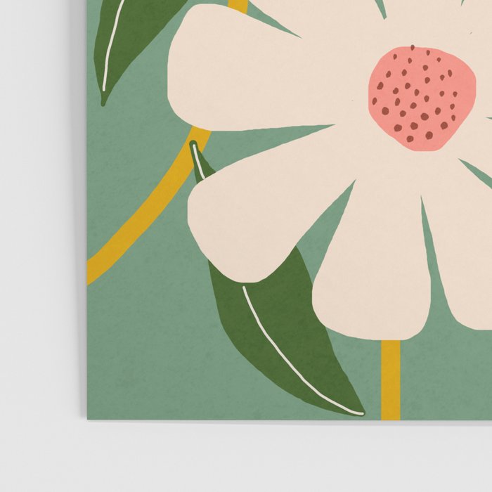 Wild Daisies - green Poster Gallery Image 3