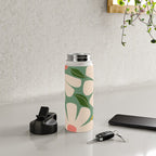Wild Daisies - green Water Bottle Gallery Image 4