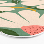 Wild Daisies - green Bath Mat Gallery Image 3