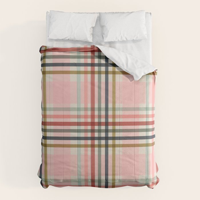 Modern Pastel Grid B Comforter Gallery Image 1