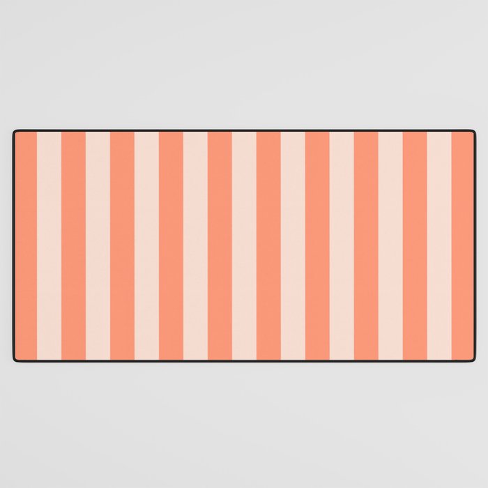 baby orange stripe  Desk Mat Gallery Image 3