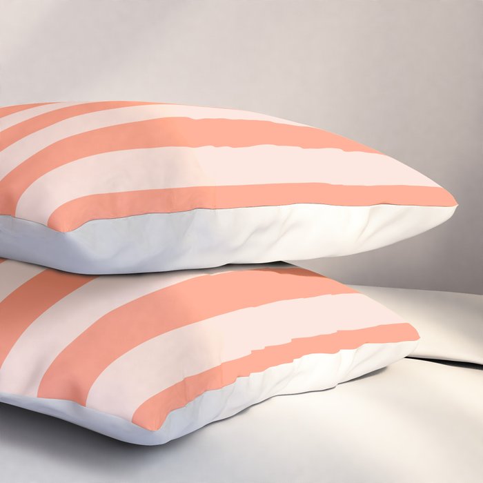 baby orange stripe  Pillow Sham Gallery Image 3