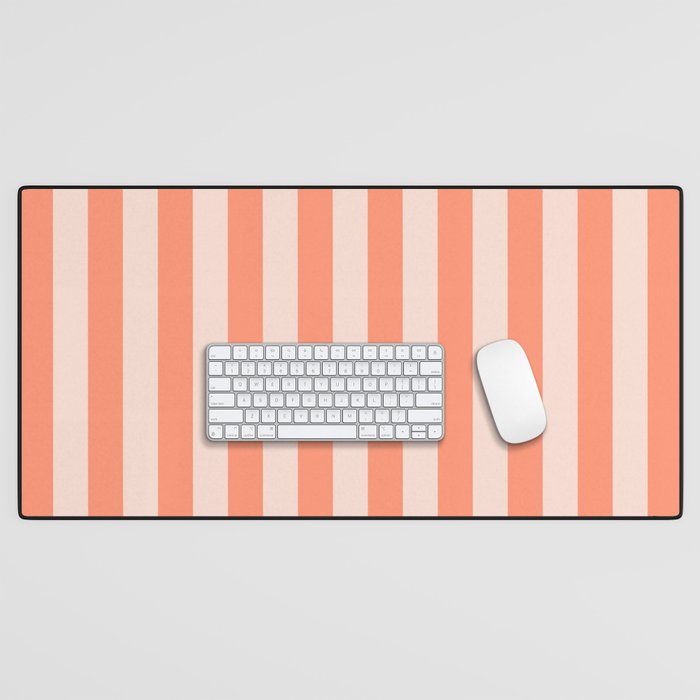 baby orange stripe  Desk Mat Gallery Image 1