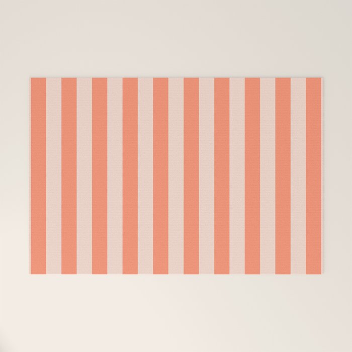 baby orange stripe  Welcome Mat Gallery Image 1
