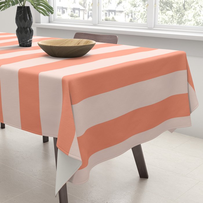 baby orange stripe  Tablecloth Gallery Image 3