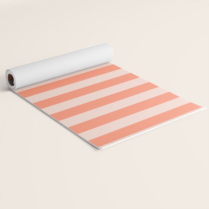 baby orange stripe  Yoga Mat Gallery Image 2