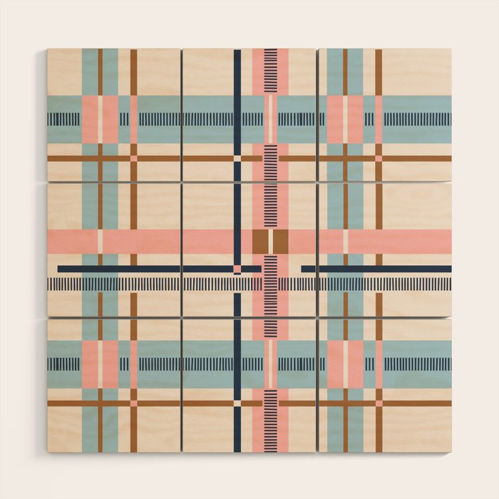 Bold Linear Harmony A Wood Wall Art Gallery Image 1
