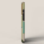 geometric mid century abstract nature green iPhone Case Gallery Image 2