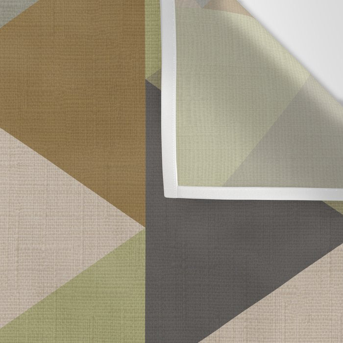 geometric mid century abstract nature green Wall Tapestry Gallery Image 3