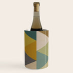 geometric mid century abstract nature green Wine Chiller Gallery Image 1