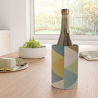 geometric mid century abstract nature green Wine Chiller Gallery Image 4