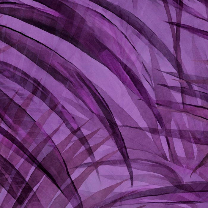 Lush Tropical Midnight Garden Purple Palm Grove  Coffee Mug Gallery Image 2