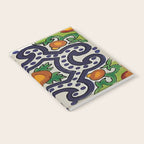 Oranges talavera tile abstract pattern modern decoration Notebook Gallery Image 2