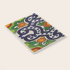 Oranges talavera tile abstract pattern modern decoration Notebook Gallery Image 3