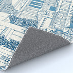 Washington DC toile blue Rug Gallery Image 4