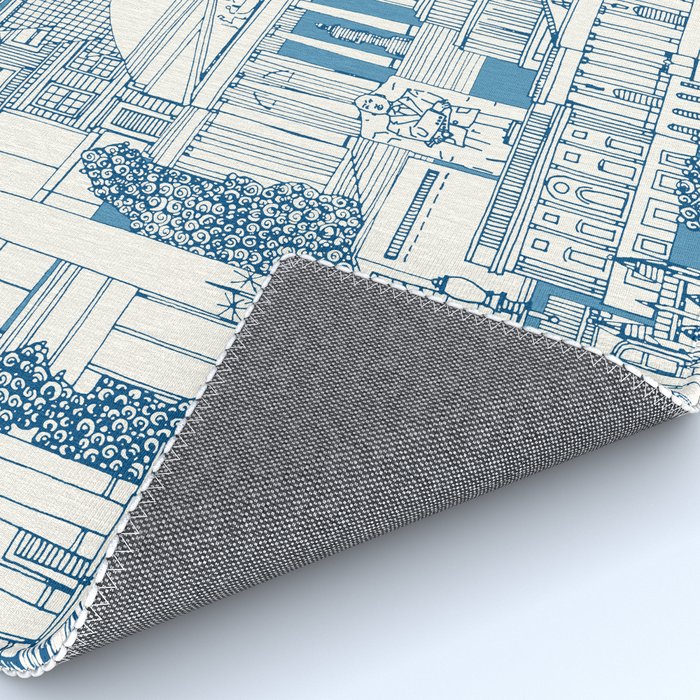 Washington DC toile blue Rug Gallery Image 4