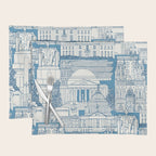 Washington DC toile blue Placemat Gallery Image 1