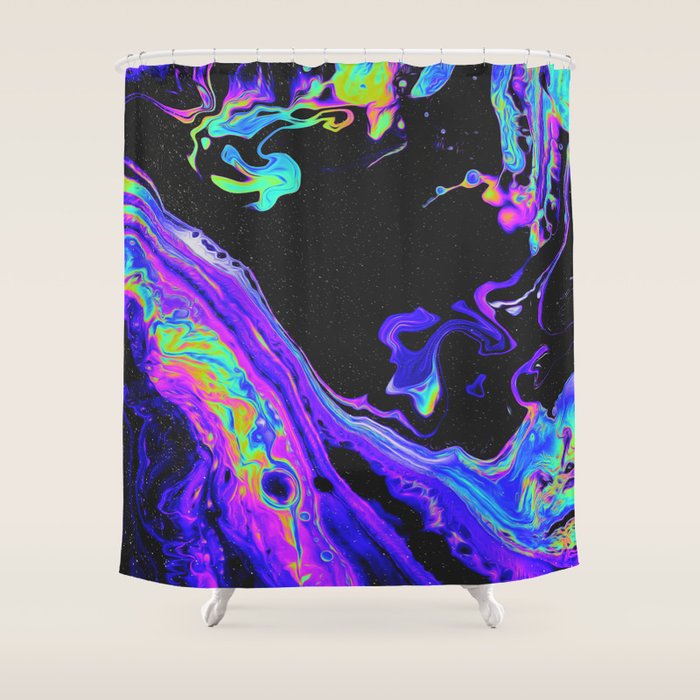 TROUBLEMAKER Shower Curtain Gallery Image 1