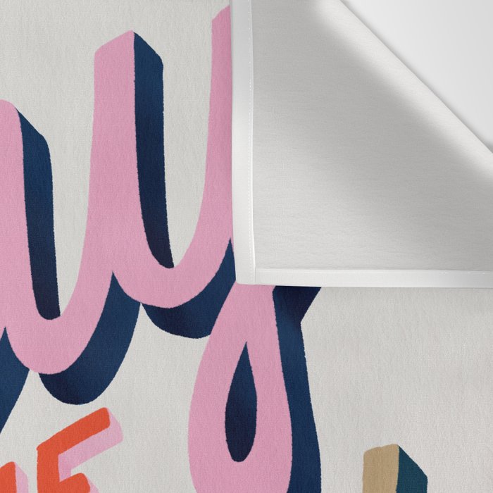 Slay the Day - Coral & Pink Wall Tapestry Gallery Image 3