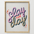 Slay the Day - Coral & Pink Serving Tray Gallery Image 1