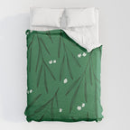 Green leaves pattern Duvet Cover Gallery Image 6